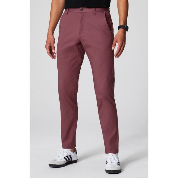 Men's Burgundy Pants - Picture 1 of 8